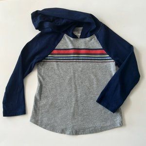 Boys long sleeve hooded T shirt. Epic Threads. Size 4T